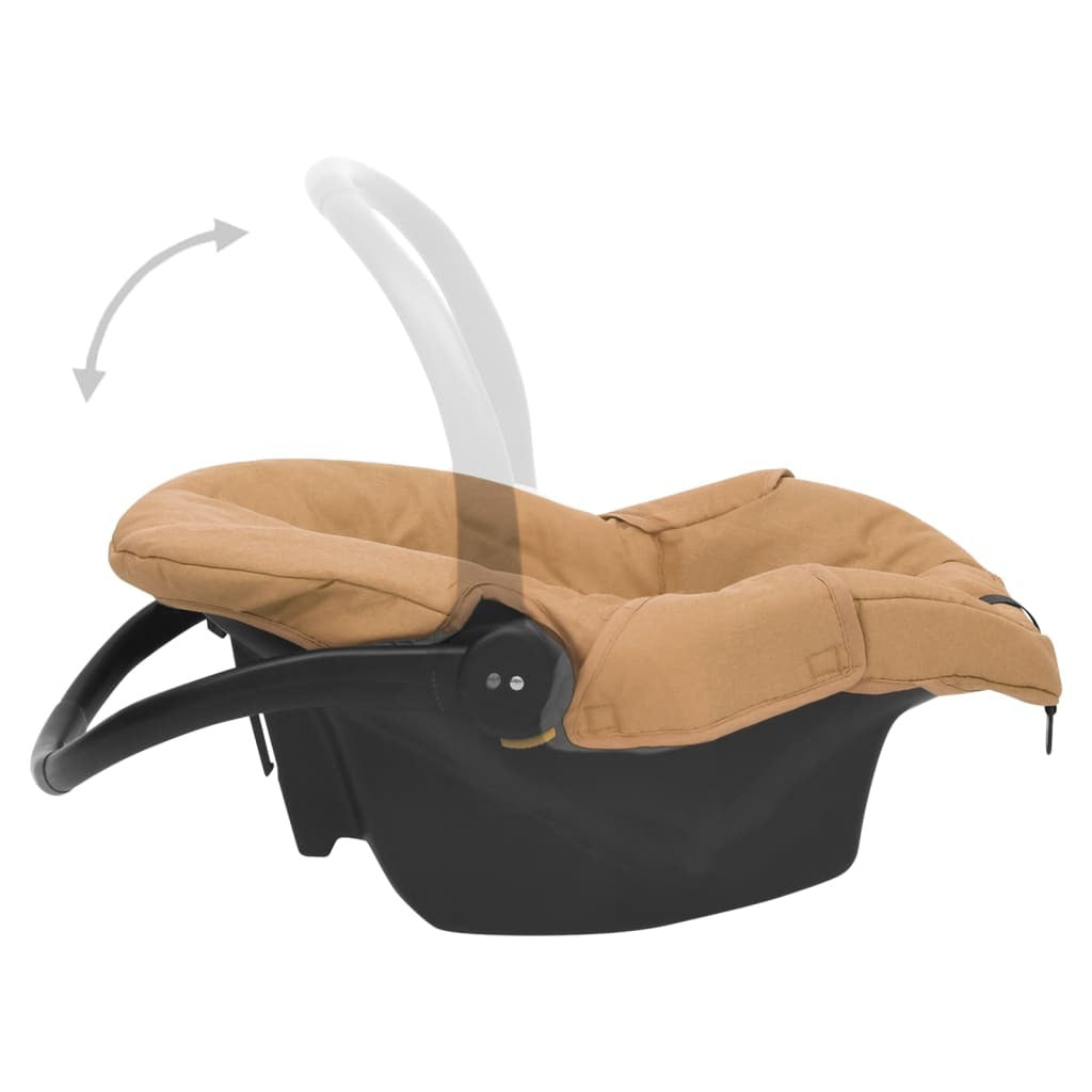 vidaXL Baby Car Seat Taupe 42x65x57 cm