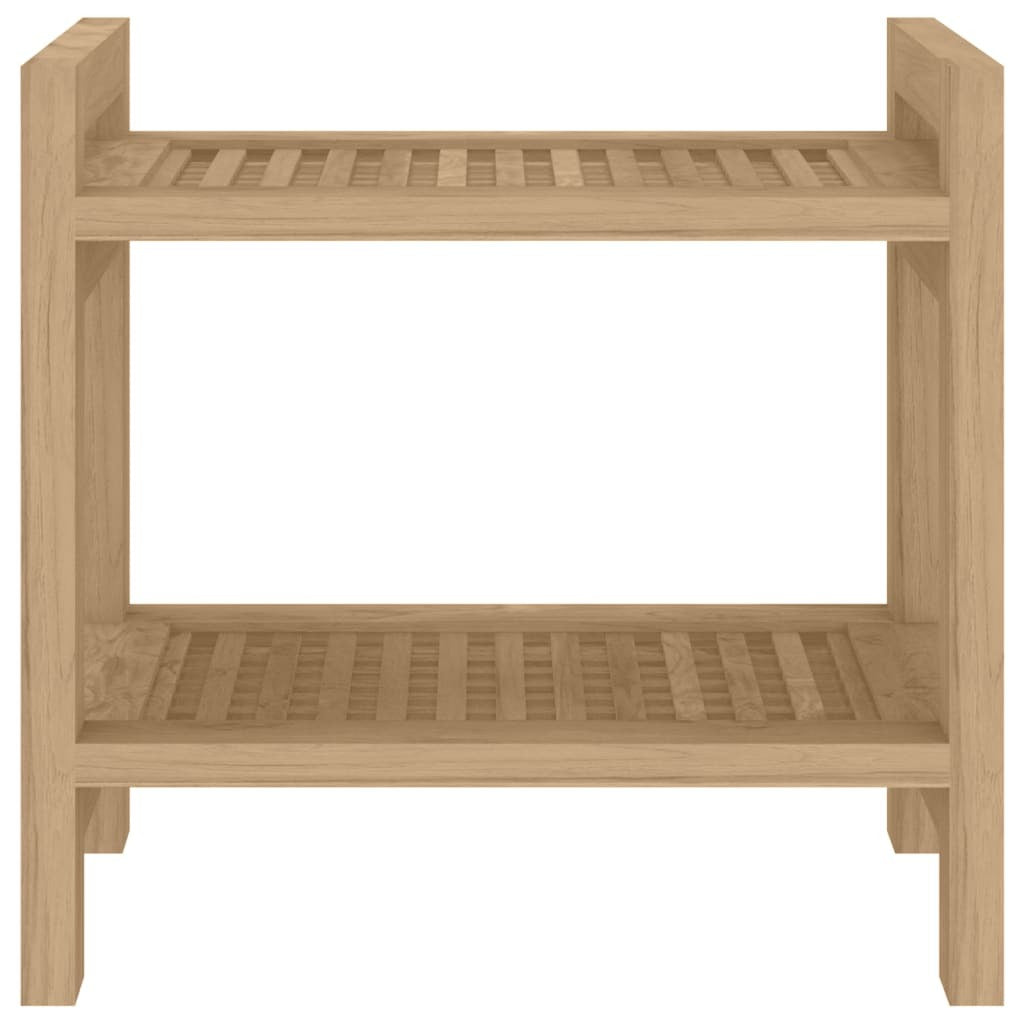 vidaXL Shower Bench 45x30x45 cm Solid Wood Teak