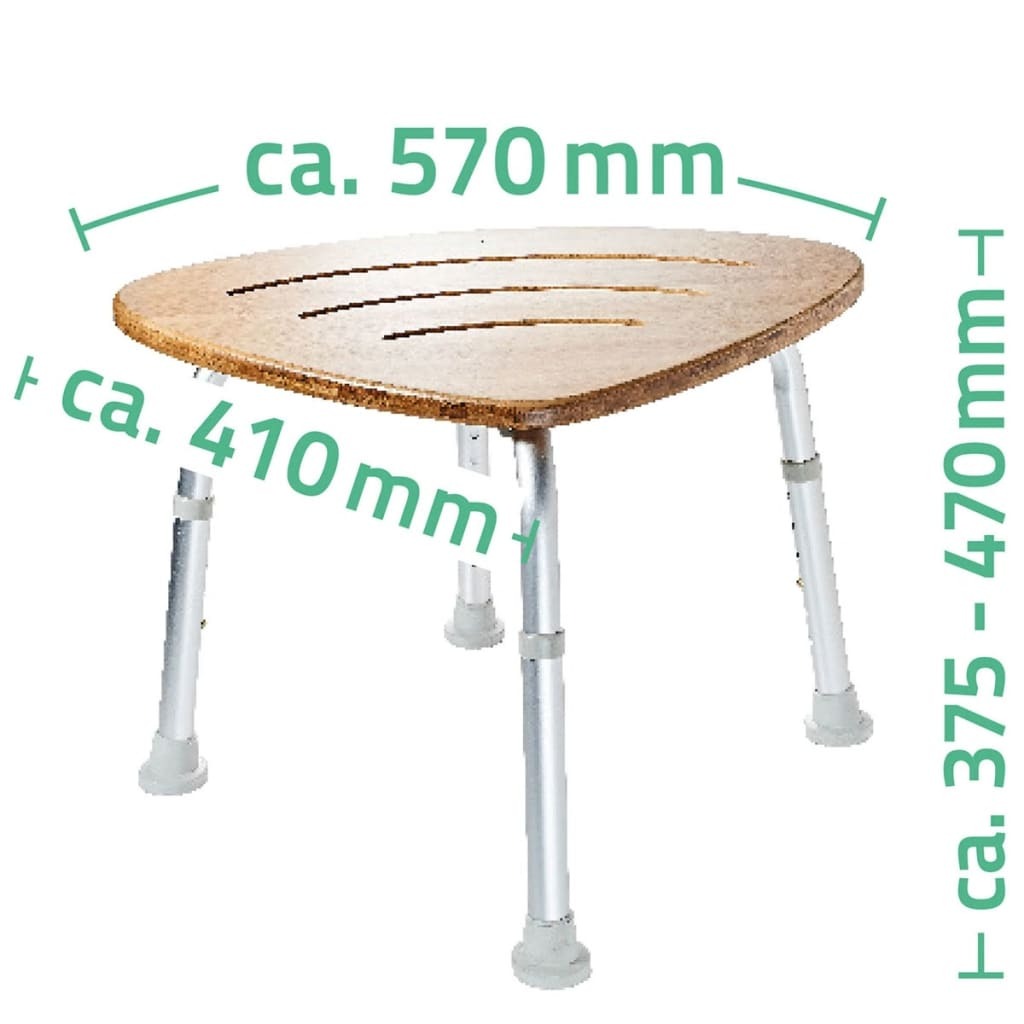 RIDDER Bathroom Stool Bamboo 150 kg A00502081