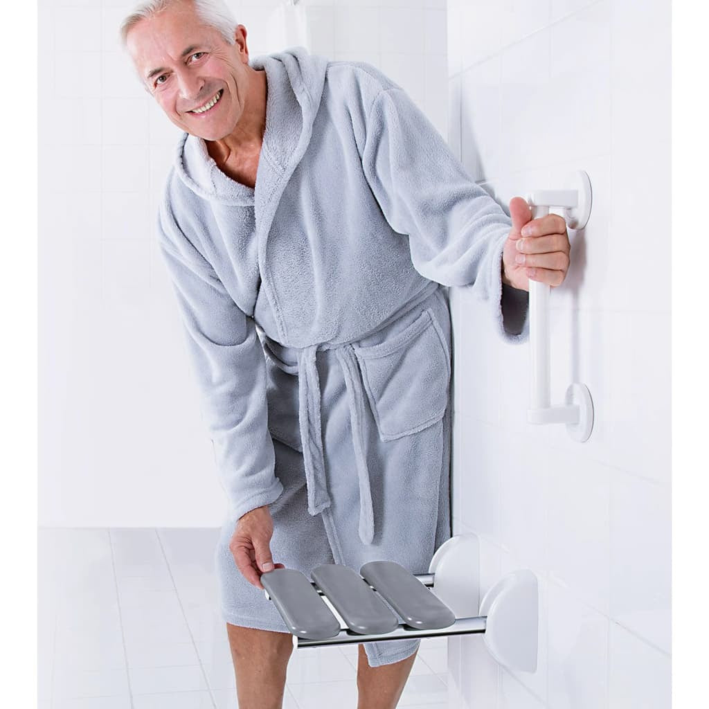 RIDDER Fold-Down Shower Seat Pro Grey