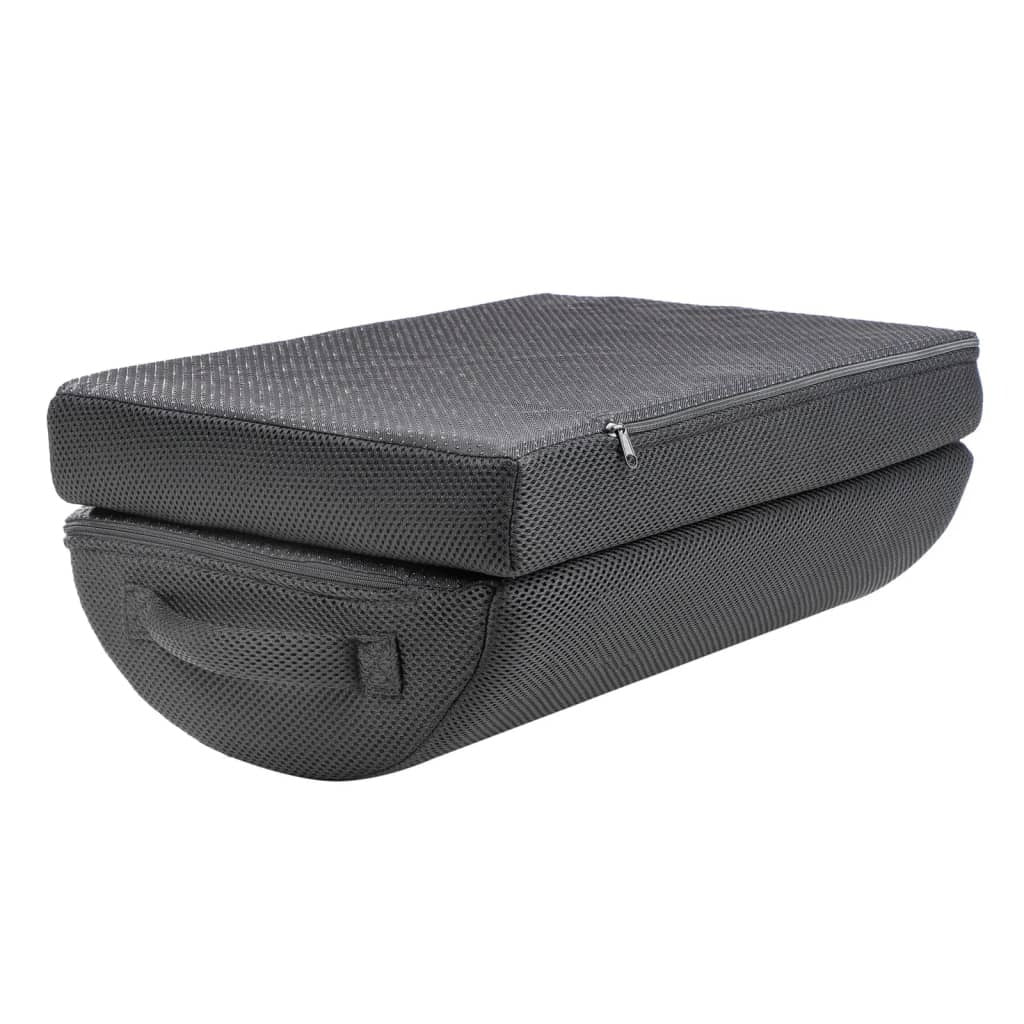 HI Pressure Relief Footrest Cushion 42x30x15 cm Black