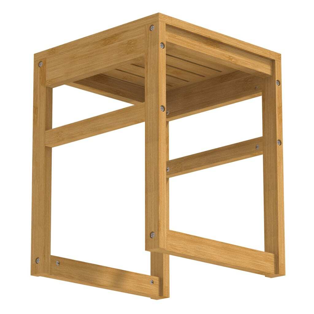 EISL Bathroom Stool 35x35x45 cm Bamboo