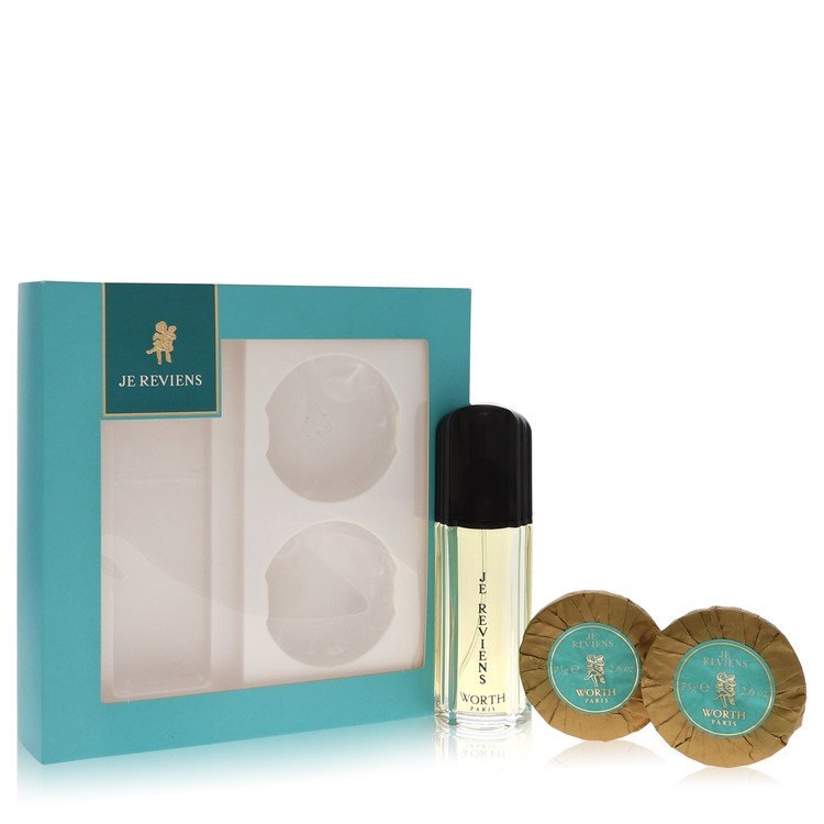 Je Reviens Gift Set By Worth Gift Set - 1.7 oz eau De Toilette Spray + 2 x 2.6 oz Soap (Je Reviens Gift Set By Worth)