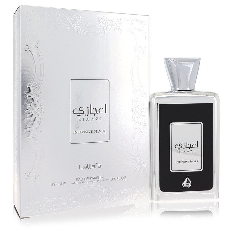 Lattafa Ejaazi Intensive Silver Eau De Parfum Spray (Unisex) By Lattafa Eau De Parfum Spray (Unisex) (Lattafa Ejaazi Intensive Silver Eau De Parfum Spray (Unisex) By Lattafa)