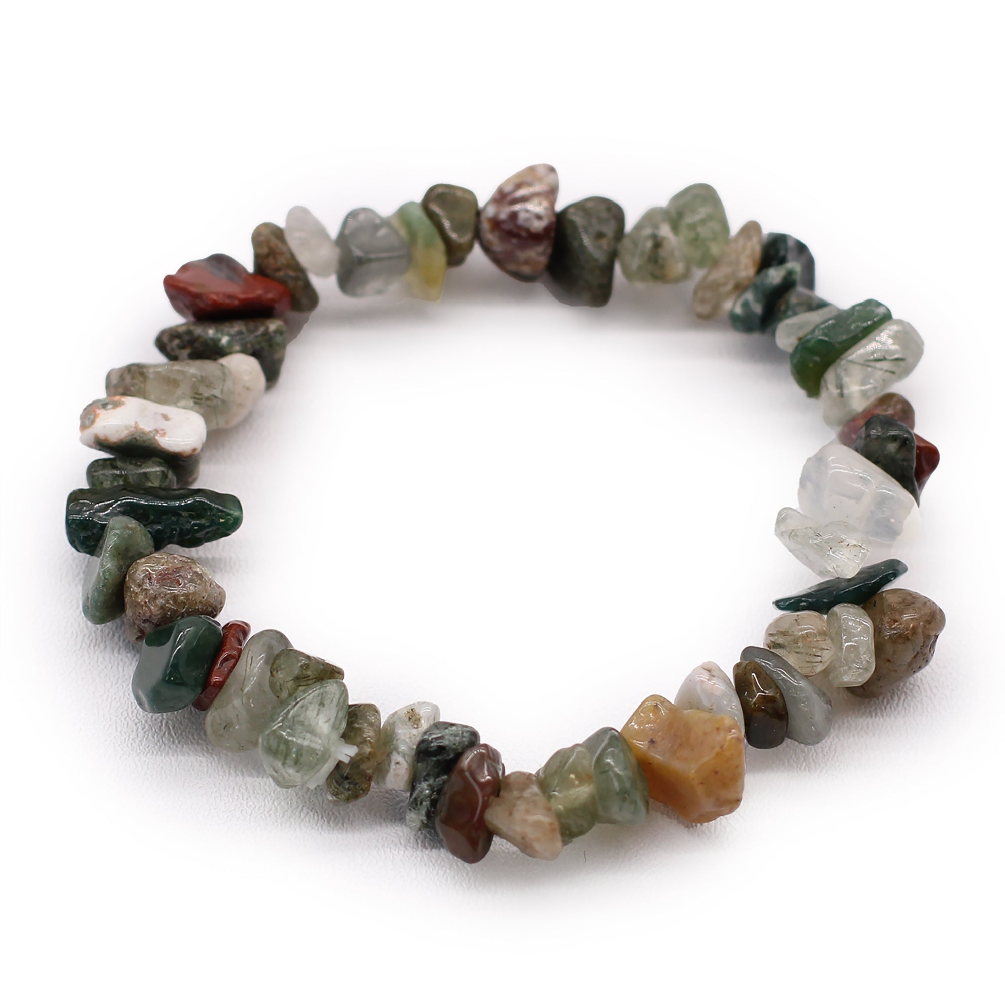 Chipstone Bracelet - Moss Agate - Per case: 1 Piece