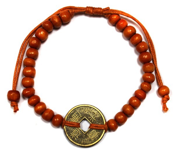 Good Luck Feng-Shui Bracelets - Orange - Per case: 1 Piece