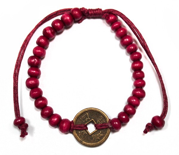 Good Luck Feng-Shui Bracelets - Red - Per case: 1 Piece