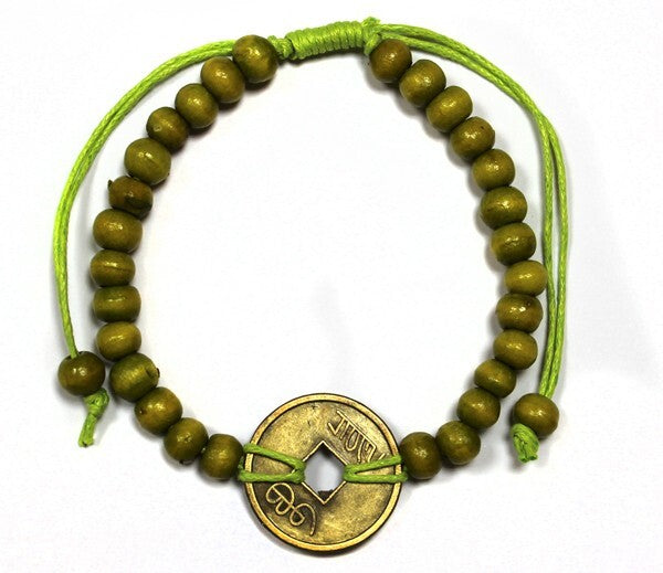 Good Luck Feng-Shui Bracelets - Lime Green - Per case: 1 Piece