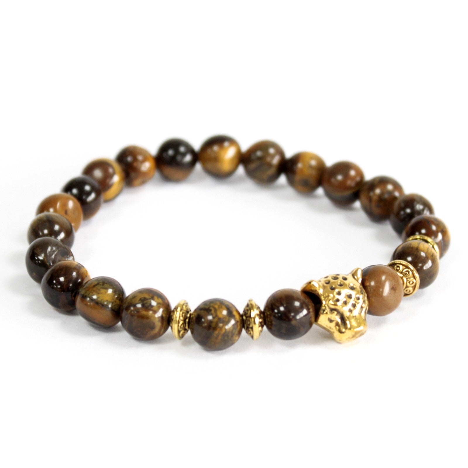 Gold Tiger / Tiger Eye - Gemstone Bracelet - Per case: 3 Piece