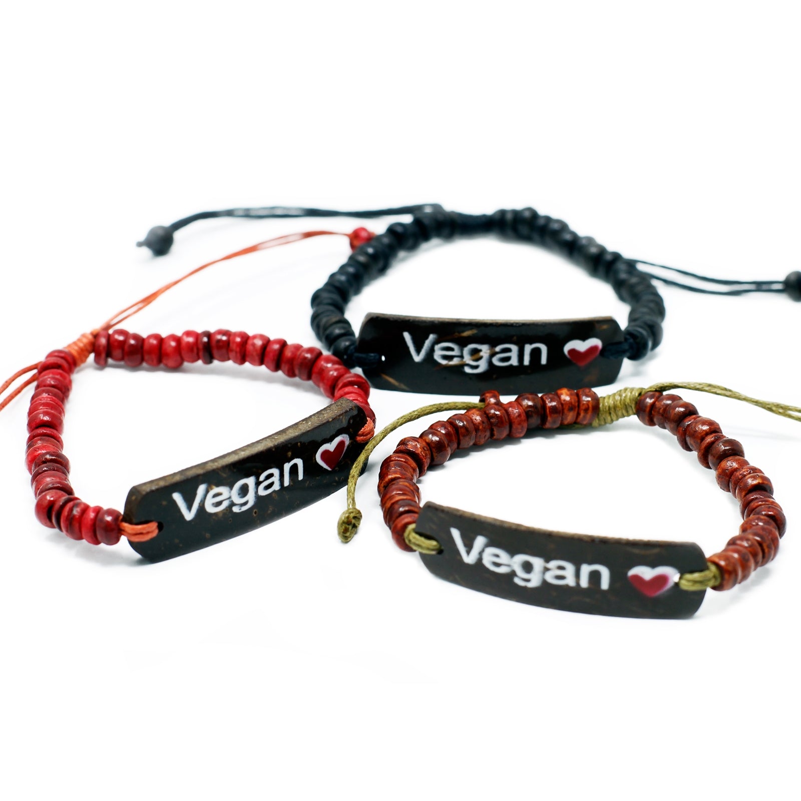 Coco Slogan Bracelets - Vegan - Per case: 6 Piece