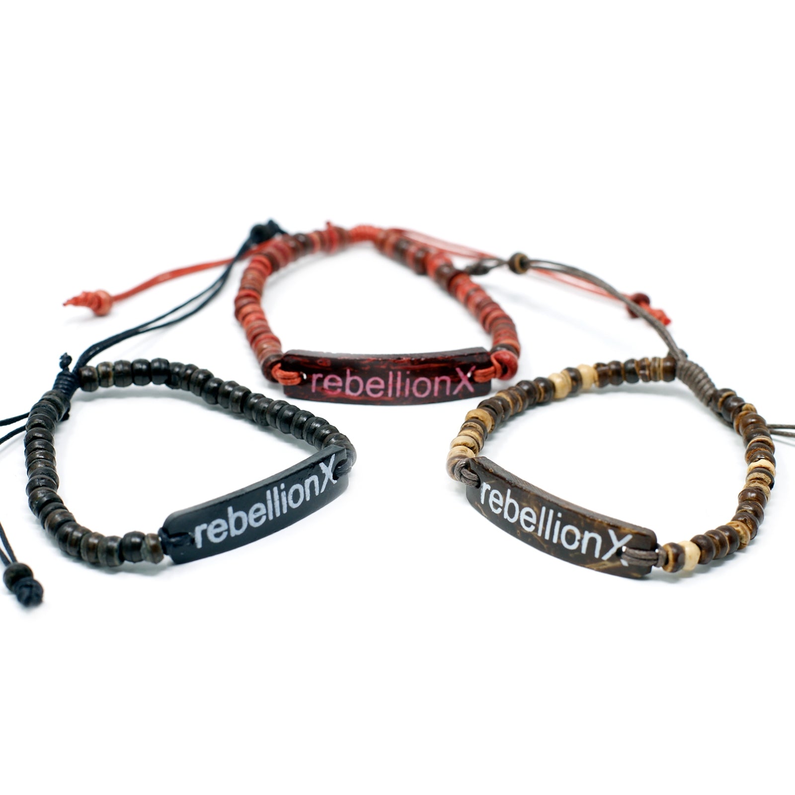 Coco Slogan Bracelets - Rebellion X - Per case: 6 Piece