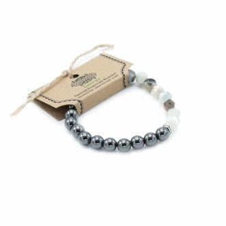 Faceted Gemstone Bracelet - Magnetic Mountain Jade - Per case: 1 Piece