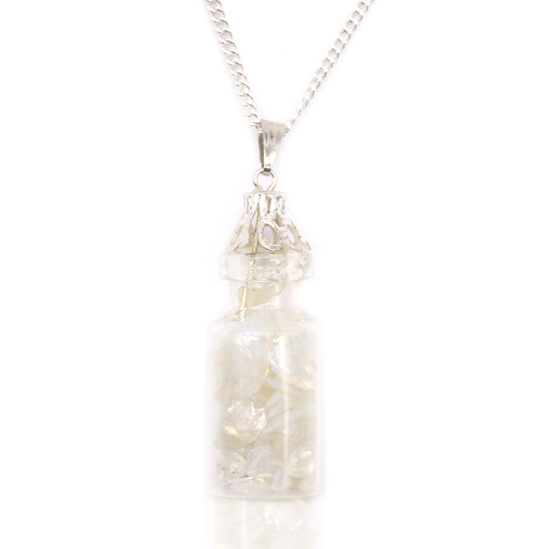 Bottled Gemstones Necklace - Opalite - Per case: 1 Piece