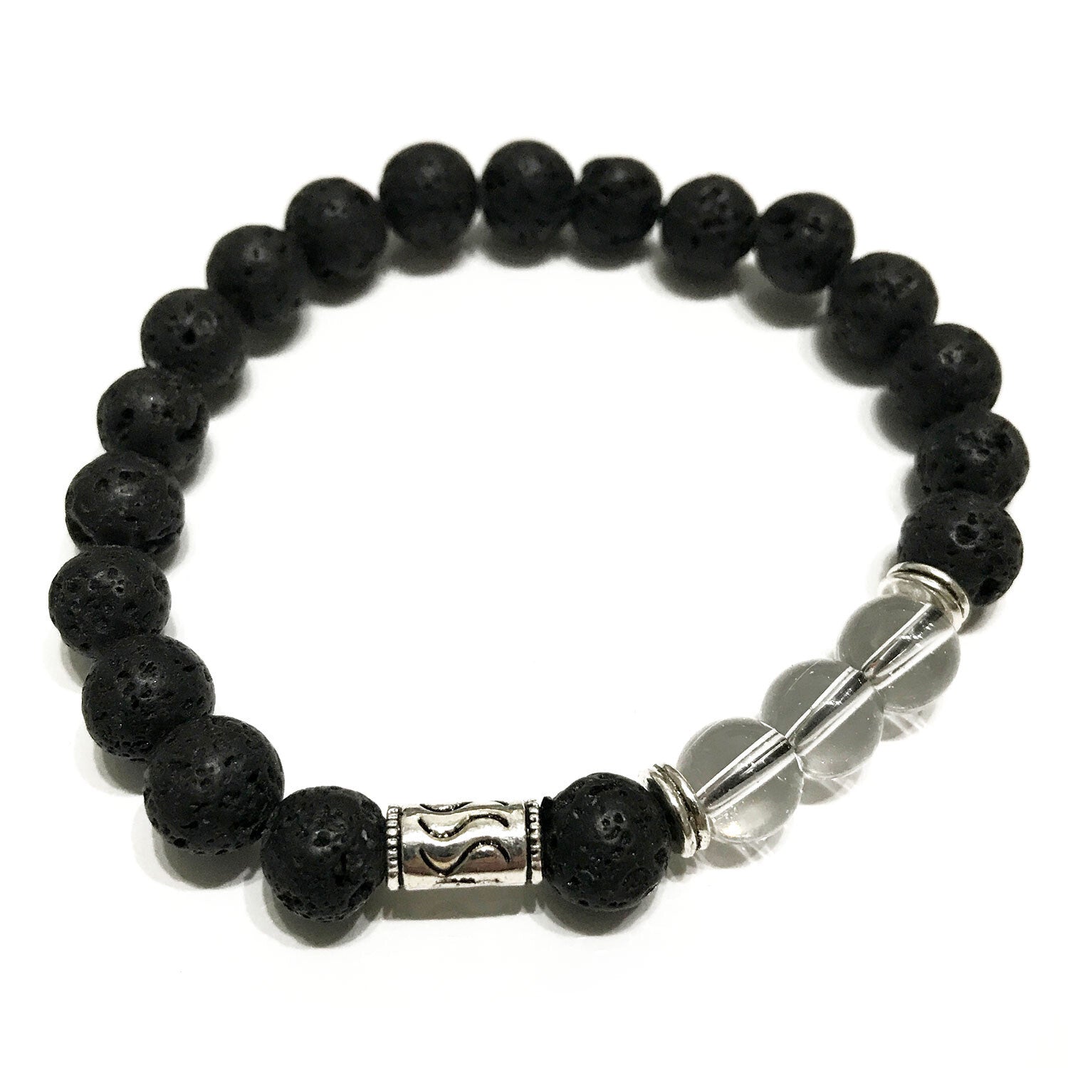 Lava Stone Bracelet - Tribal Rock Quartz - Per case: 1 Piece