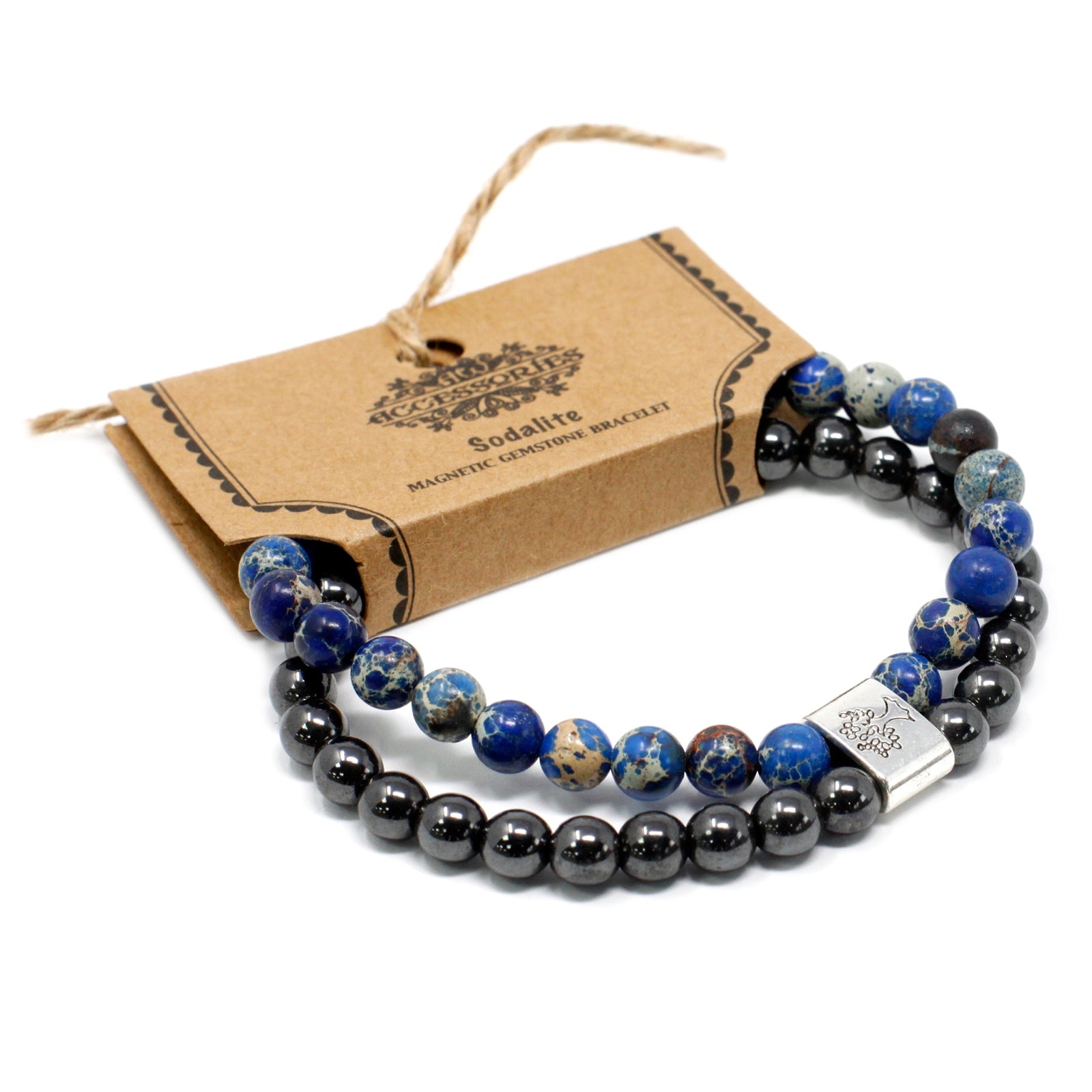 Magnetic Gemstone Bracelet - Sodalite - Per case: 1 Piece