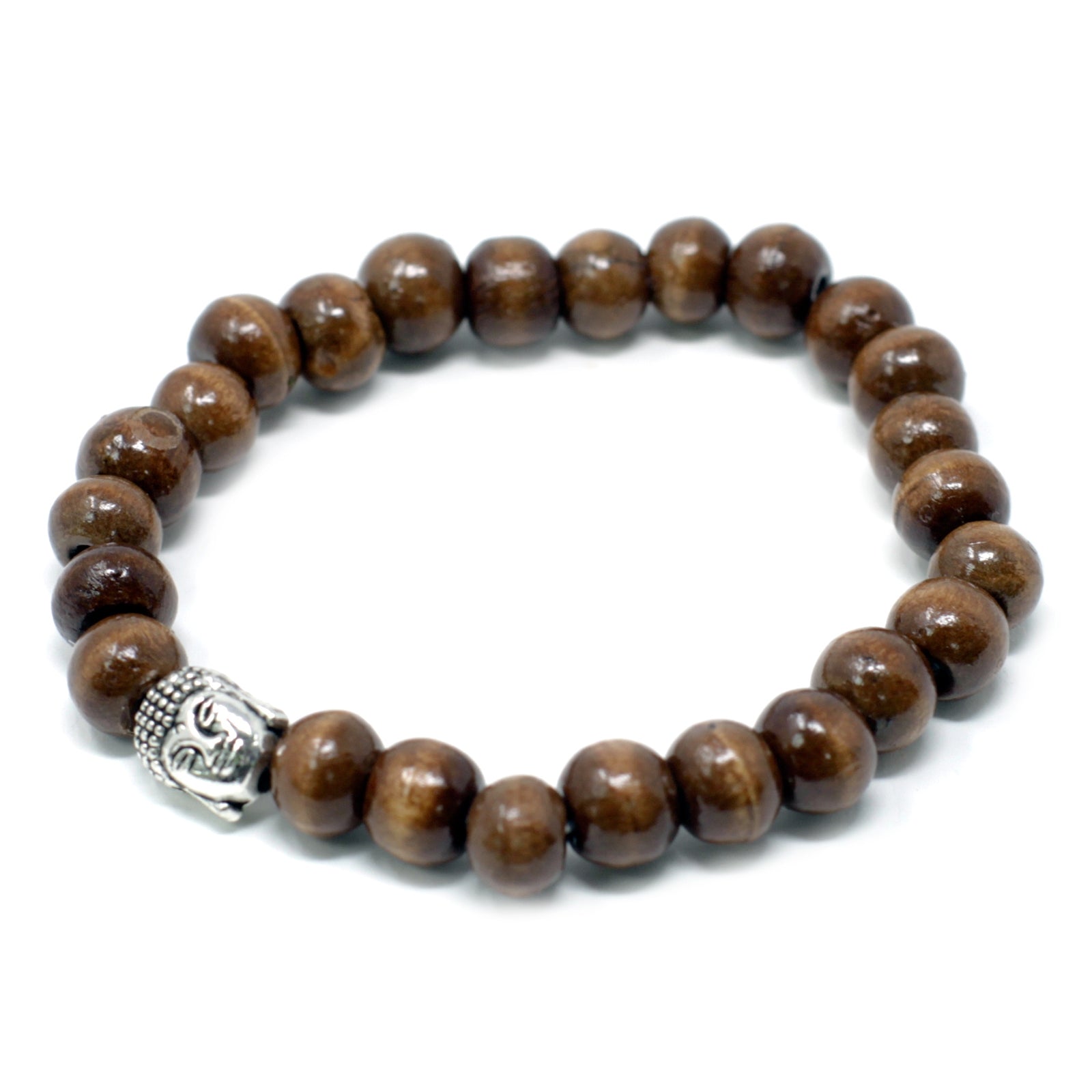 Brown Beads & Buddah Bangle - Per case: 1 Piece