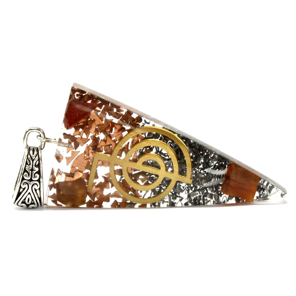 Orgonite Power Pendant - Three Metals Power Point - Per case: 1 Piece