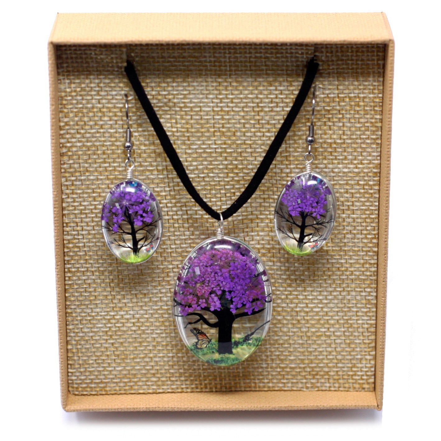 Pressed Flowers - Tree of Life set - Lavender - Per case: 1 Piece