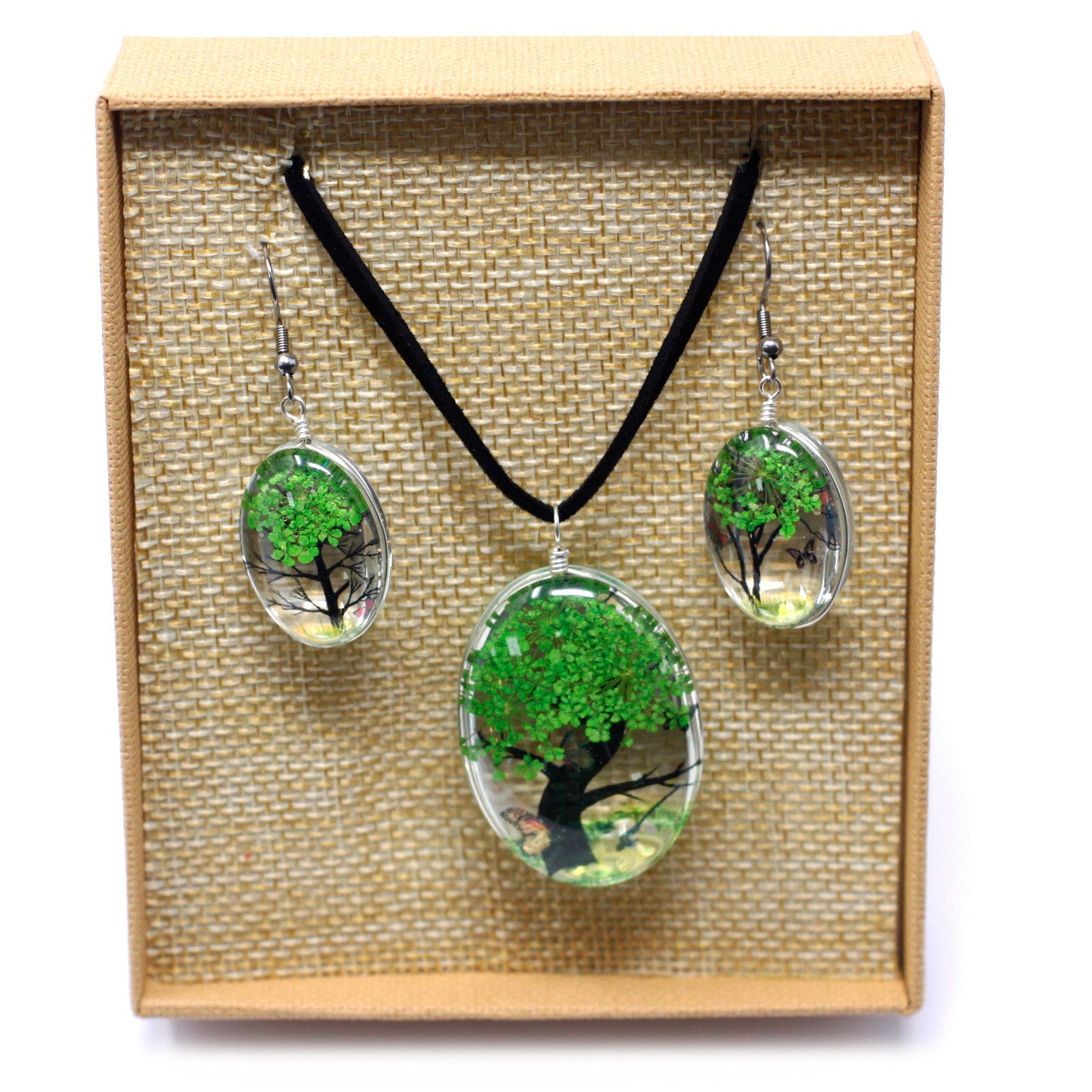Pressed Flowers - Tree of Life set - Green - Per case: 1 Piece
