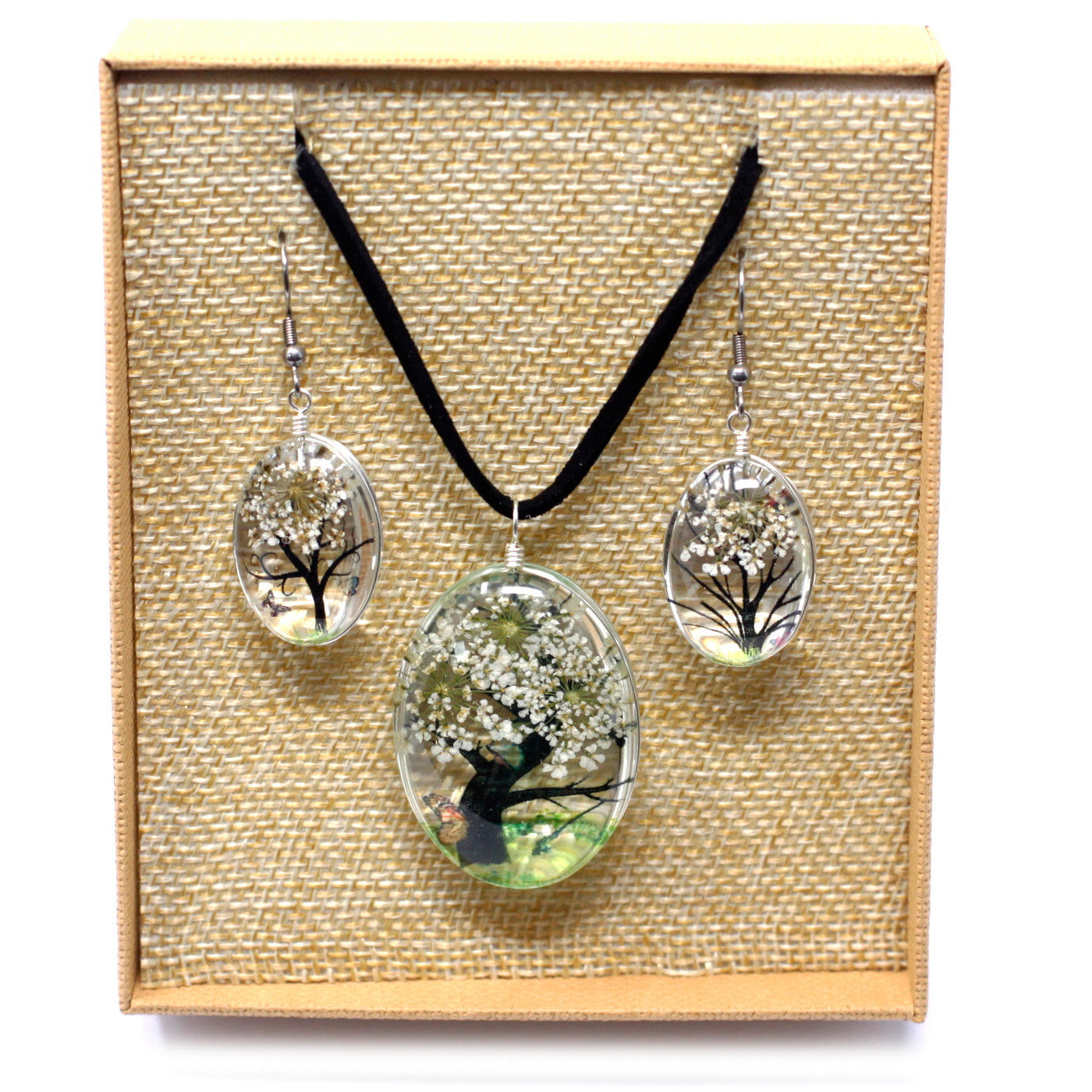 Pressed Flowers - Tree of Life set - White - Per case: 1 Piece