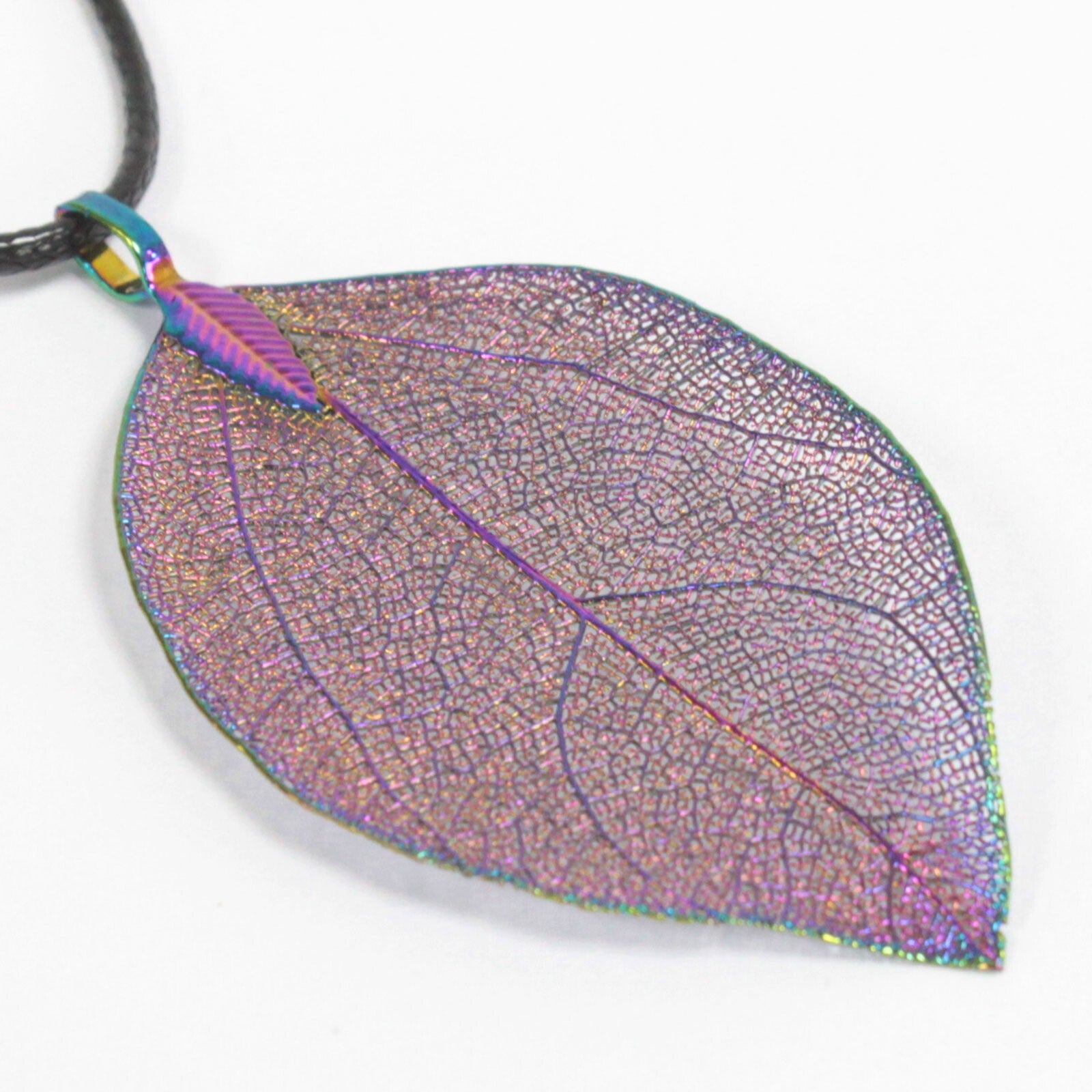 Necklace - Bravery Leaf - Multicoloured - Per case: 1 Piece