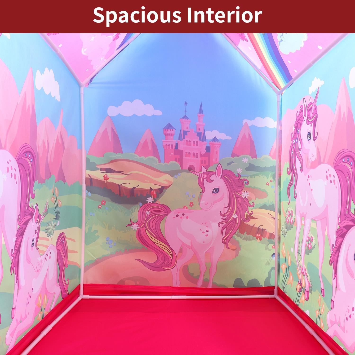 SOKA Unicorn Playhouse for Kids Indoor Outdoor Foldable Play Tent Camping Beach