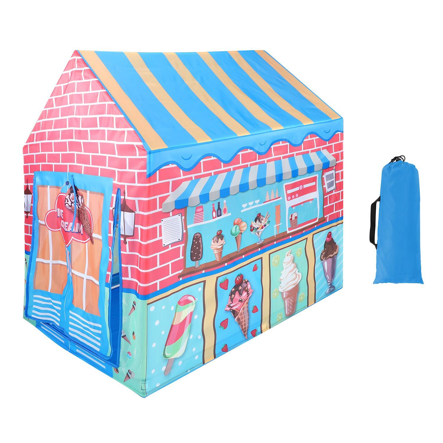 SOKA Ice Cream Parlour Playhouse for Kids Indoor Outdoor Foldable Play Tent
