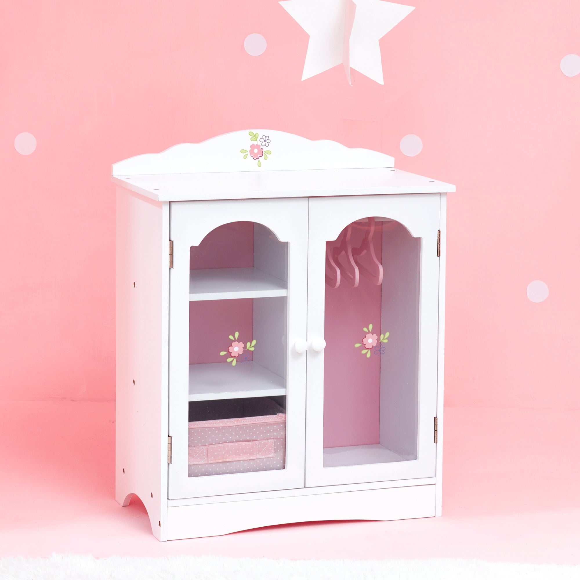 Olivia's Little World 18 Inch Doll Closet Doll Furniture With Hangers TD-0210A