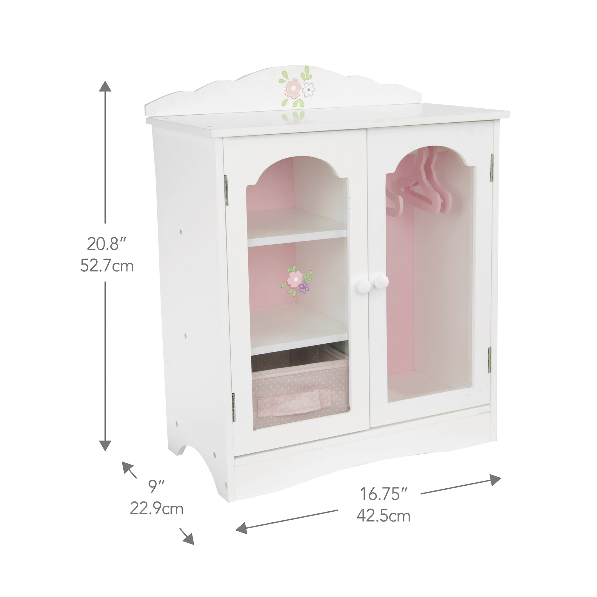 Olivia's Little World 18 Inch Doll Closet Doll Furniture With Hangers TD-0210A