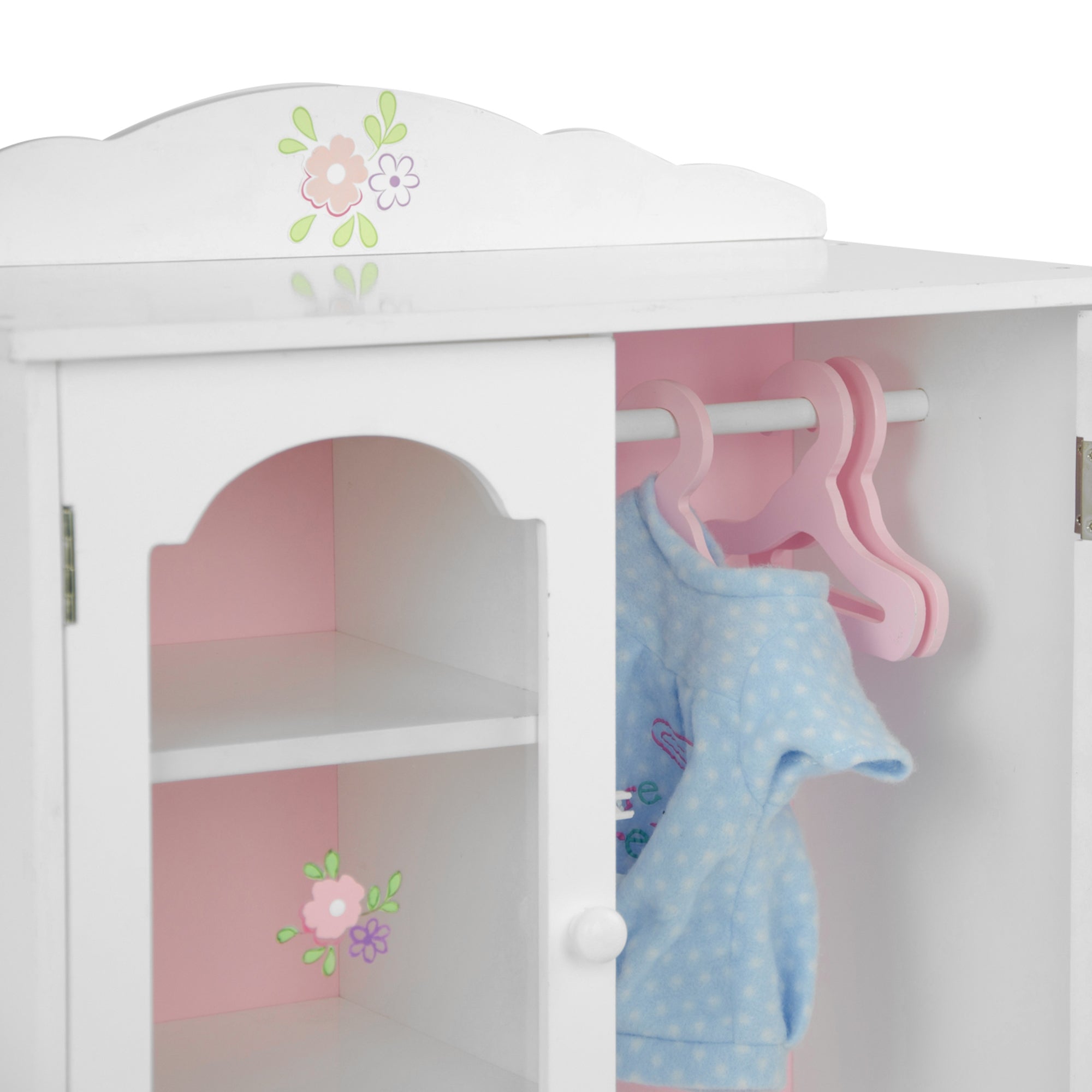 Olivia's Little World 18 Inch Doll Closet Doll Furniture With Hangers TD-0210A