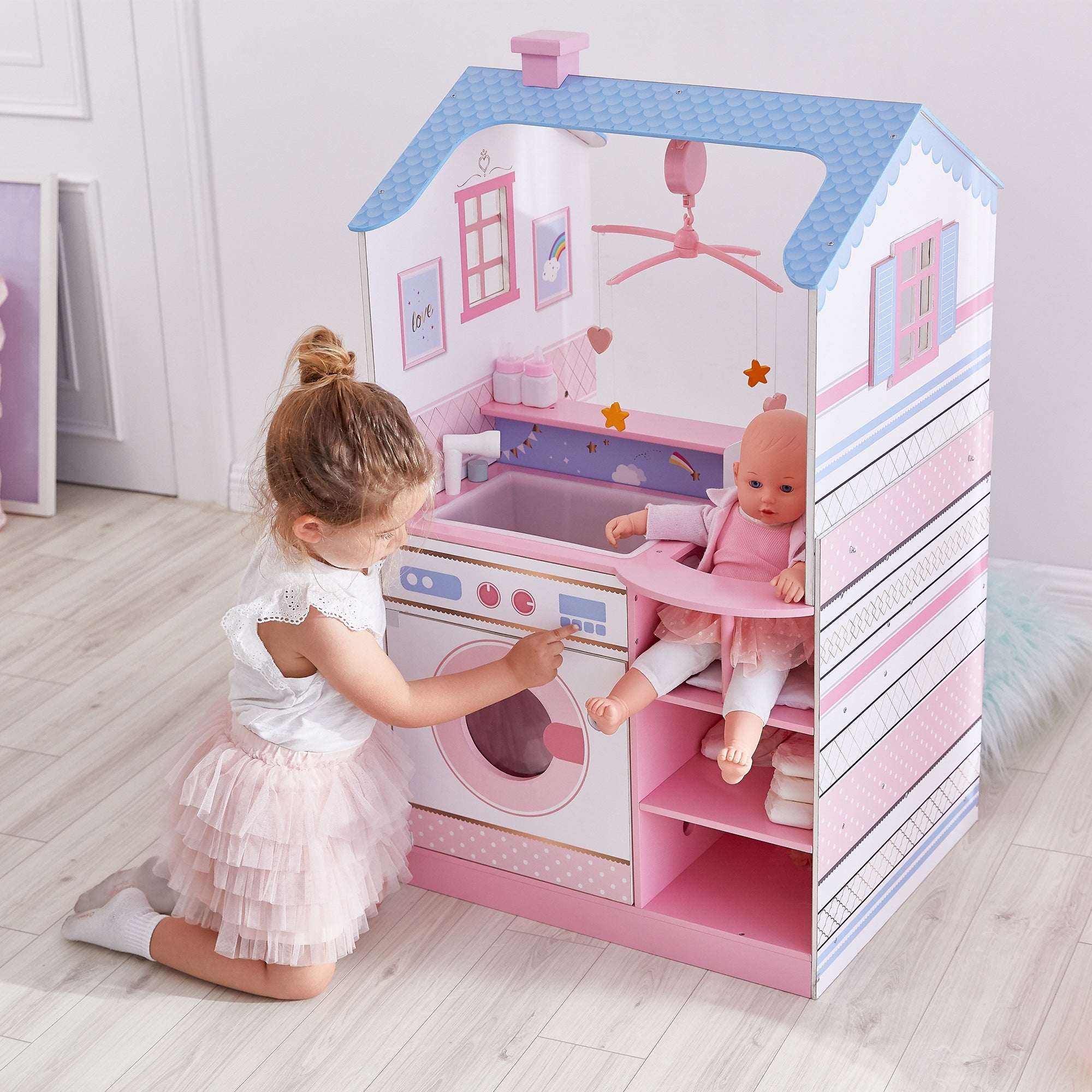 Olivia's Little World Dollhouse Changing Table Nursery Playset Station TD-11460W