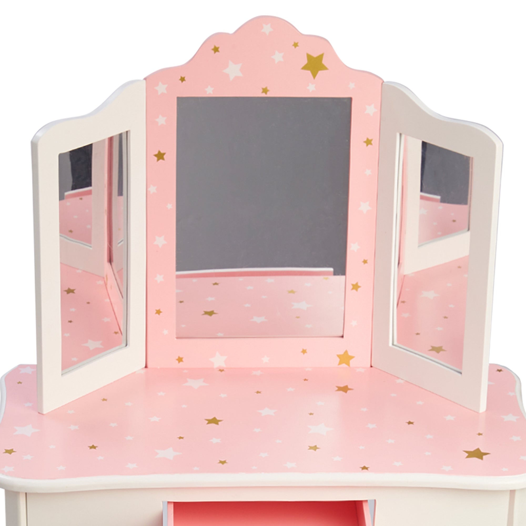 Fantasy Fields Star Dressing Tables Vanity Table w/ Mirror & Stool TD-11670Q