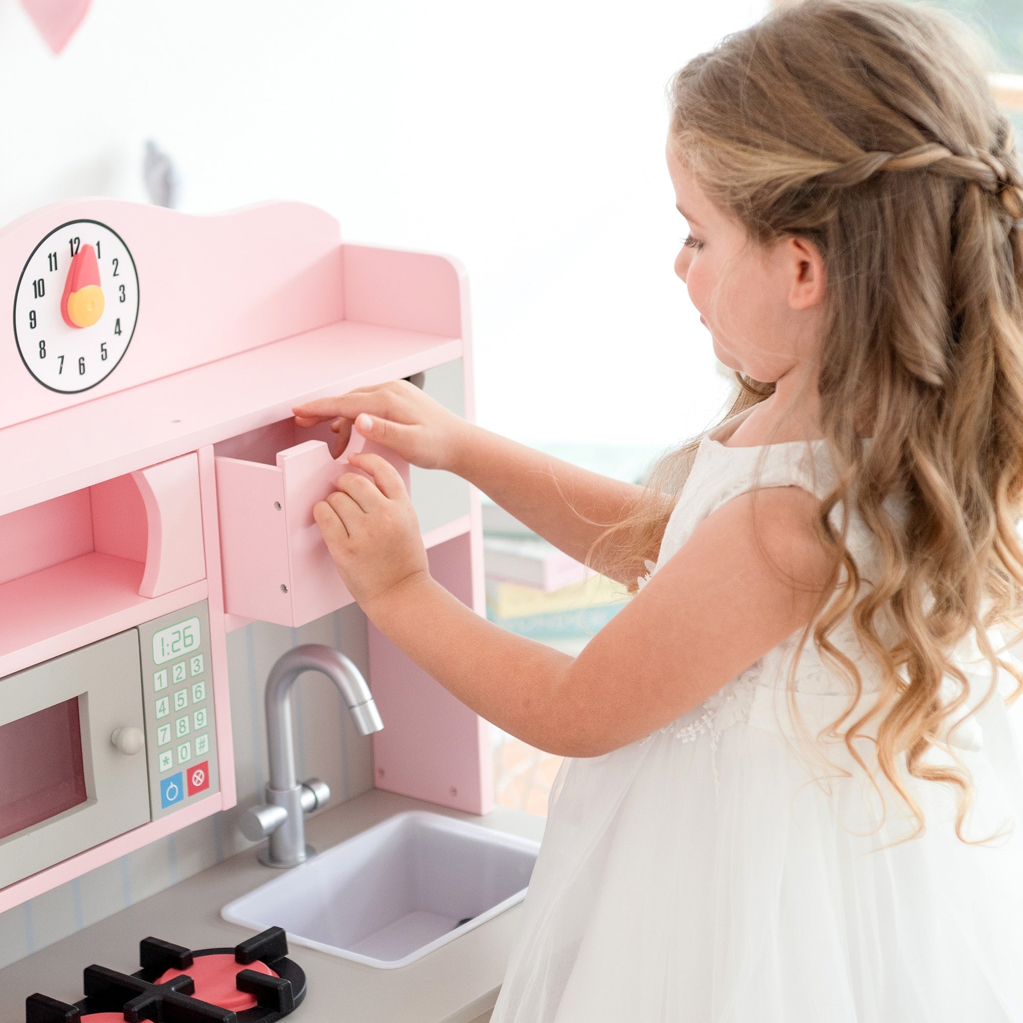 Little Chef Florence Classic Play Kitchen Pink / Grey TD-11708P