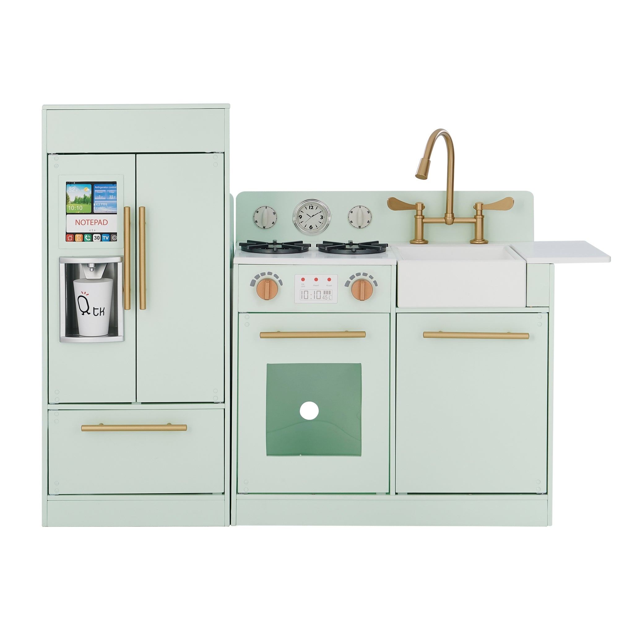 Childrens Little Chef Chelsea Wooden Play Kitchen Mint TD-12302M