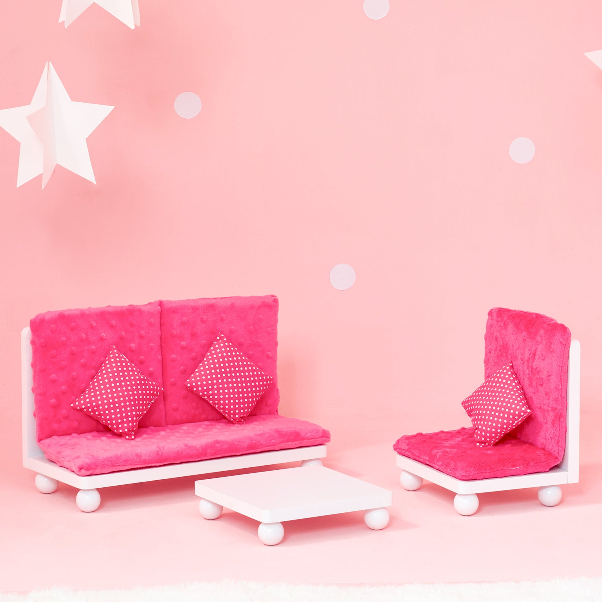 Olivias World Baby Doll Wooden Furniture Lounge Sofa Dolls Chair TD-11930A/B