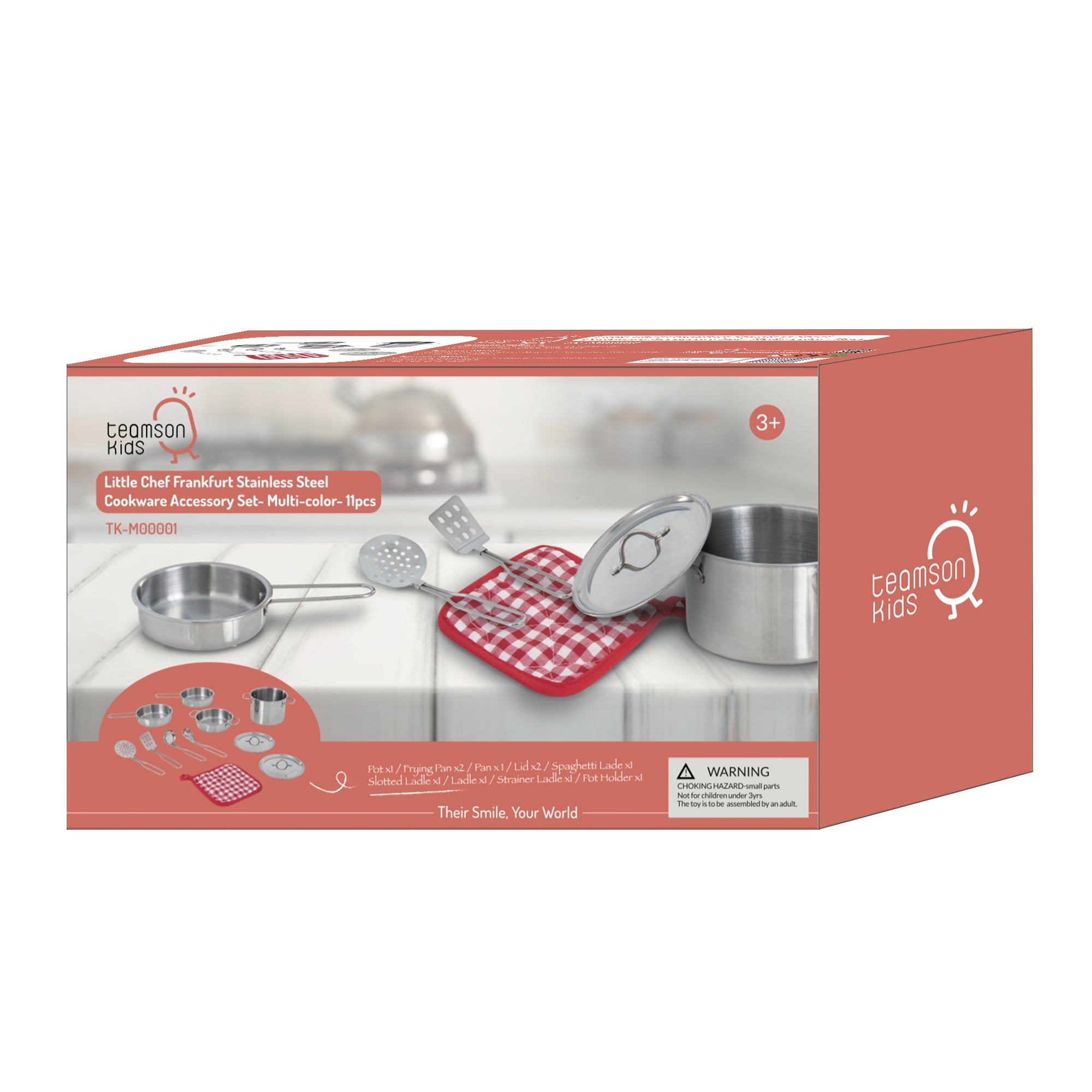 Play Cooking Accessory Set Steel 11 pcs Frankfurt TK-M00001