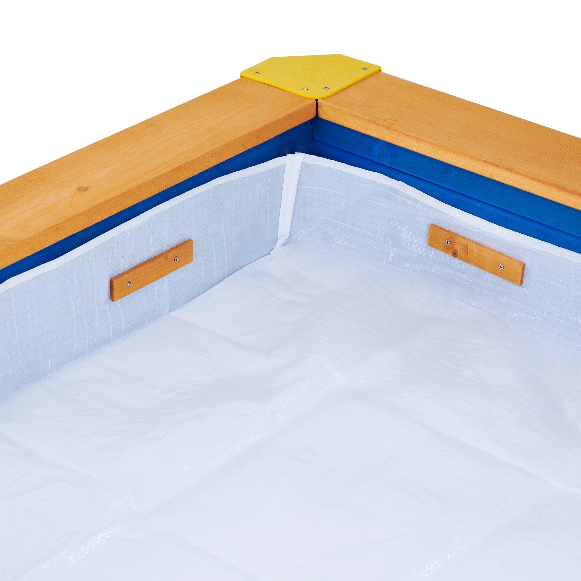 Large Wooden Sand Pit with Lid for Garden, Adjustable Sand Box