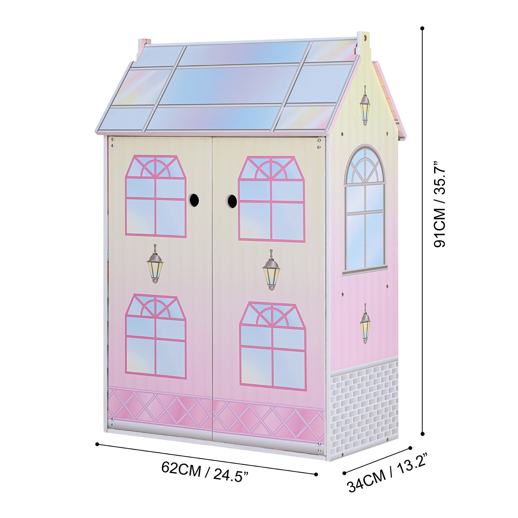 Olivia's Little World Kids 12" Doll House & 10 Accessories 3.5" Dolls TD-12518D