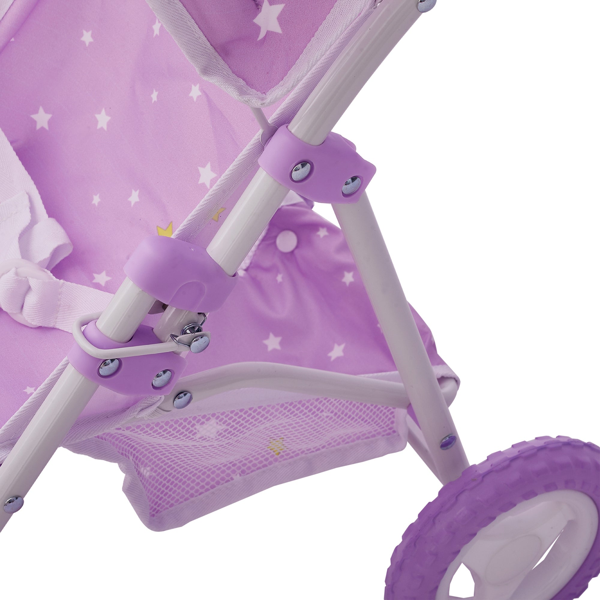 Olivia's Little World Dolls Star Pram Stroller Pushchair For Baby Dolls OL-00006