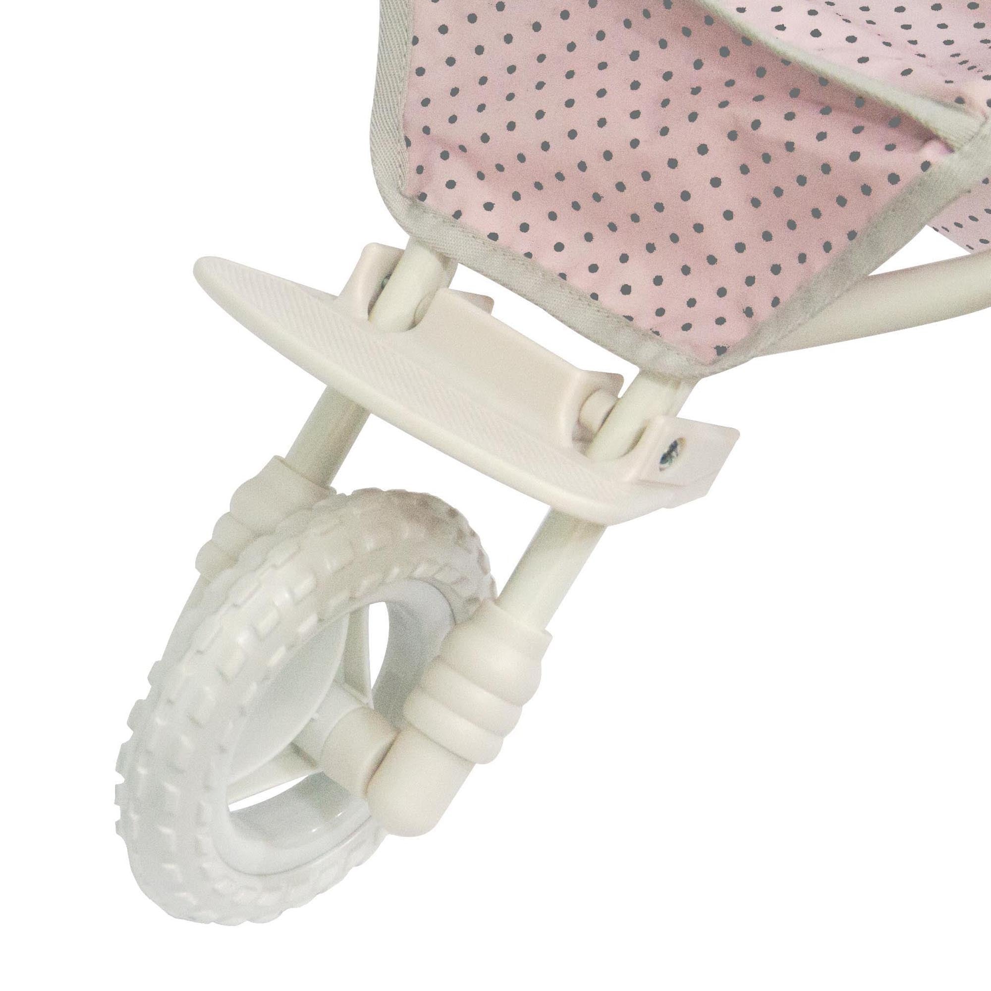 Olivia's Little World Dolls Pram Stroller Pushchair For Baby Dolls Pink OL-00002