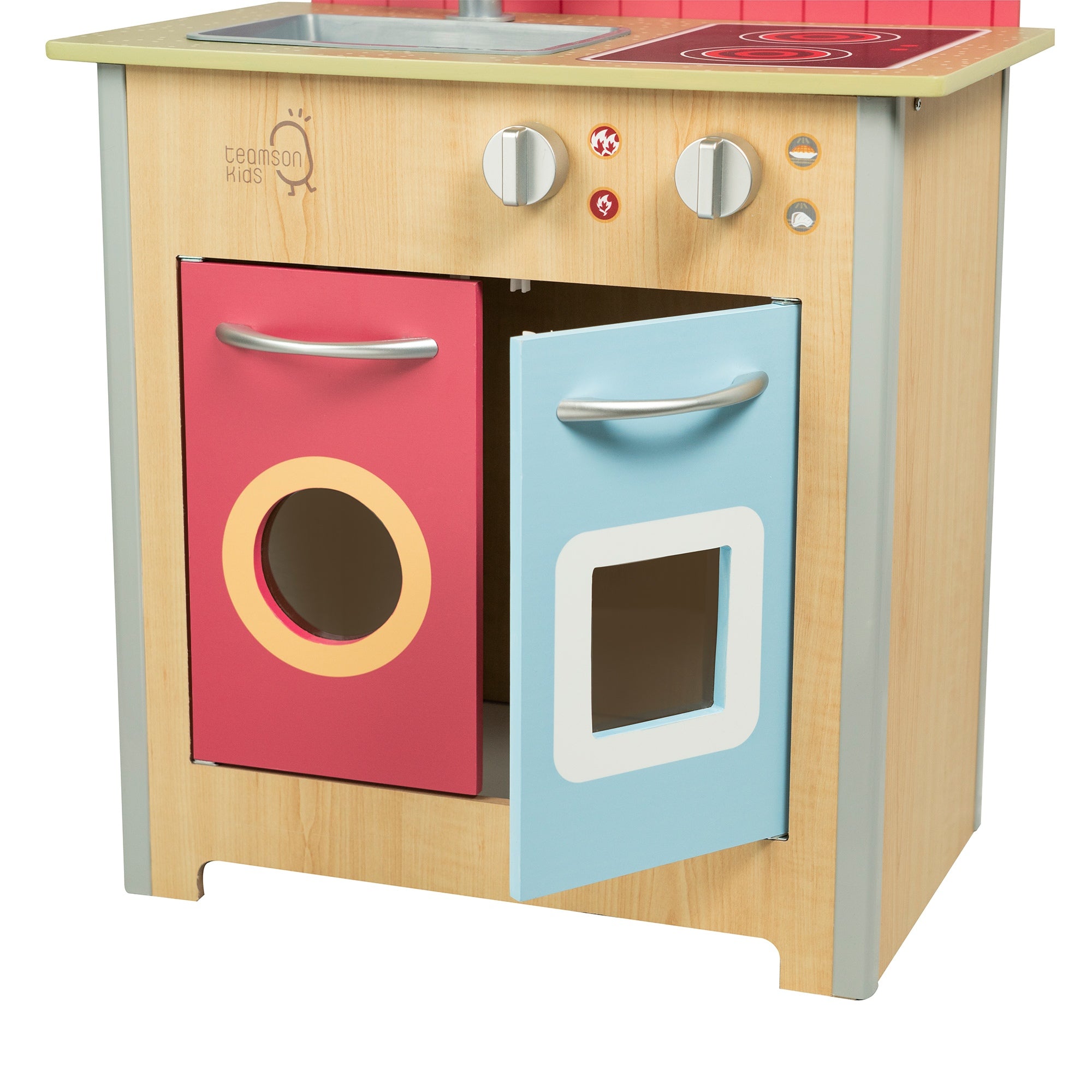 Porto Small Interactive Wooden Kitchen Playset & 4 Accessories