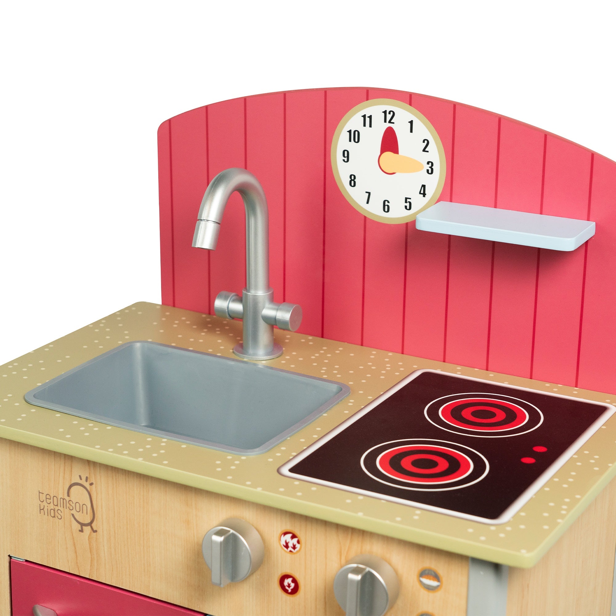 Porto Small Interactive Wooden Kitchen Playset & 4 Accessories