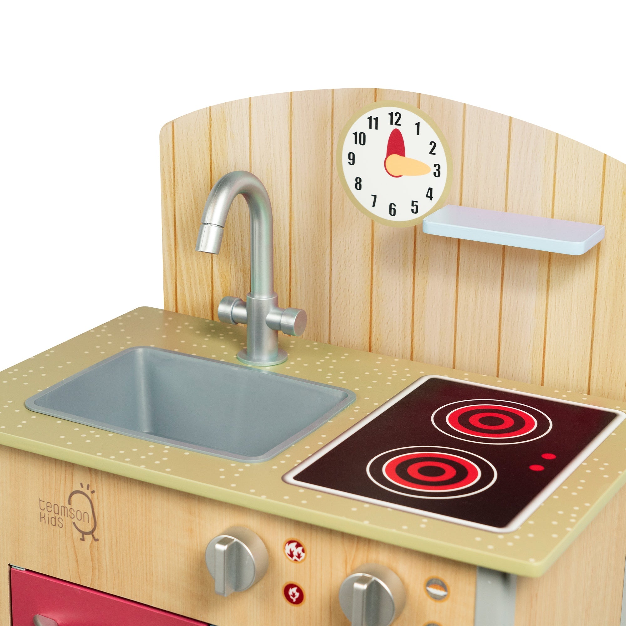 Porto Small Interactive Wooden Kitchen Playset & 4 Accessories
