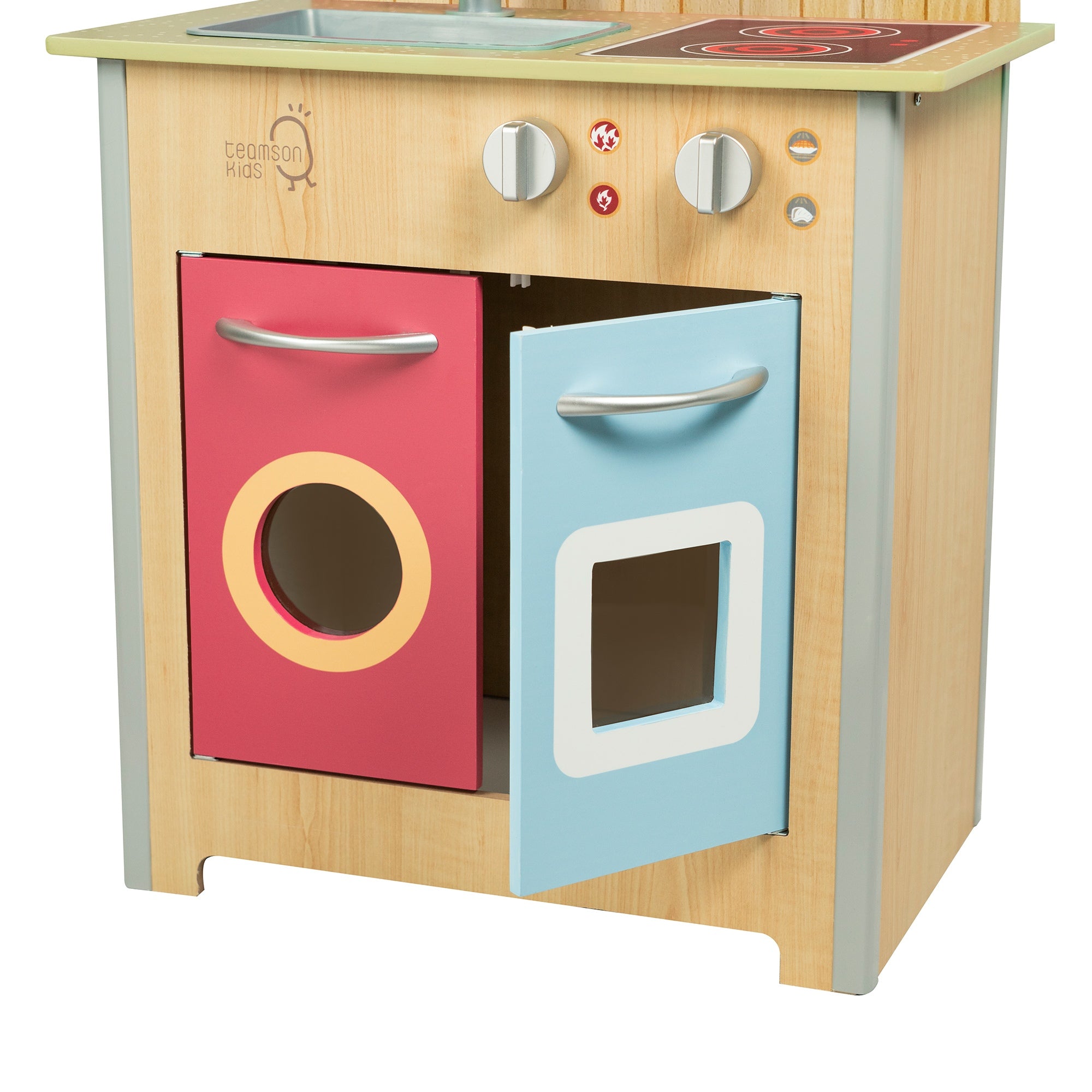 Porto Small Interactive Wooden Kitchen Playset & 4 Accessories