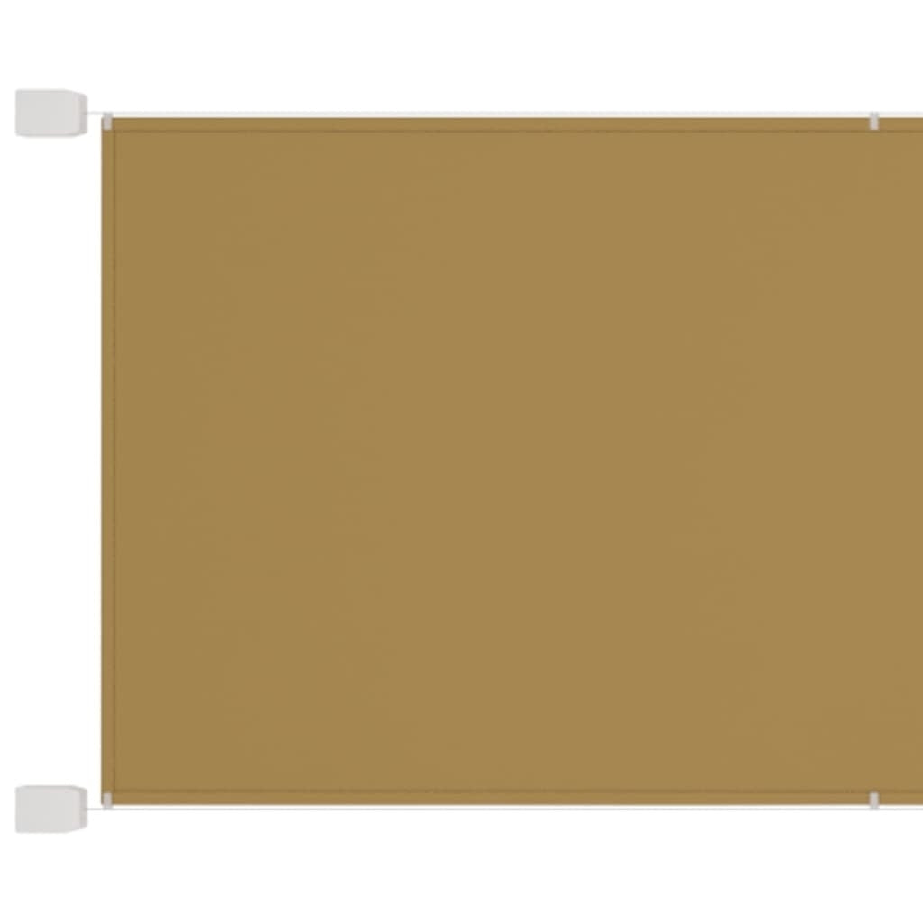 Vertical Awning Beige 100x600 cm Oxford Fabric