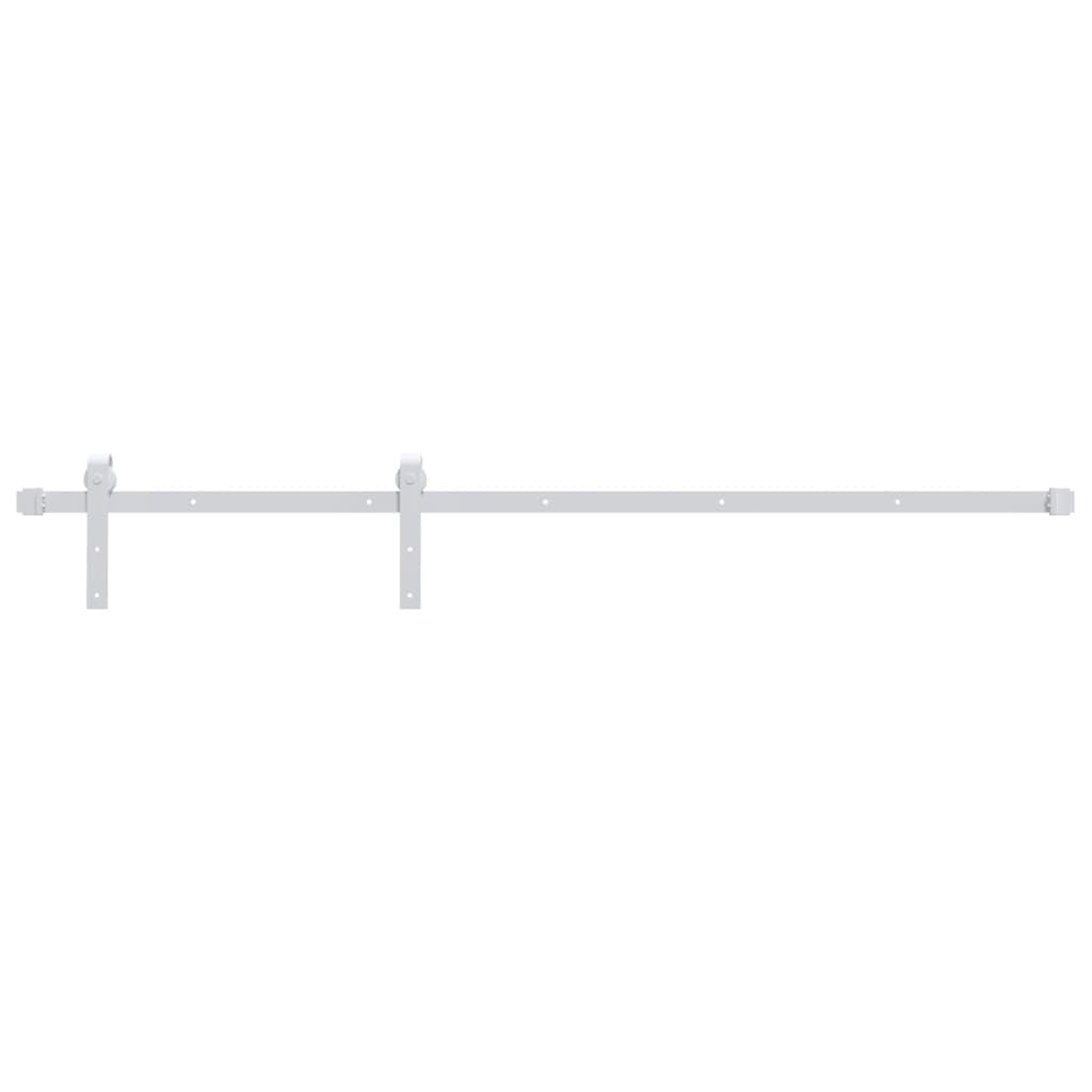 Sliding Door Hardware Kit 183 cm Steel White