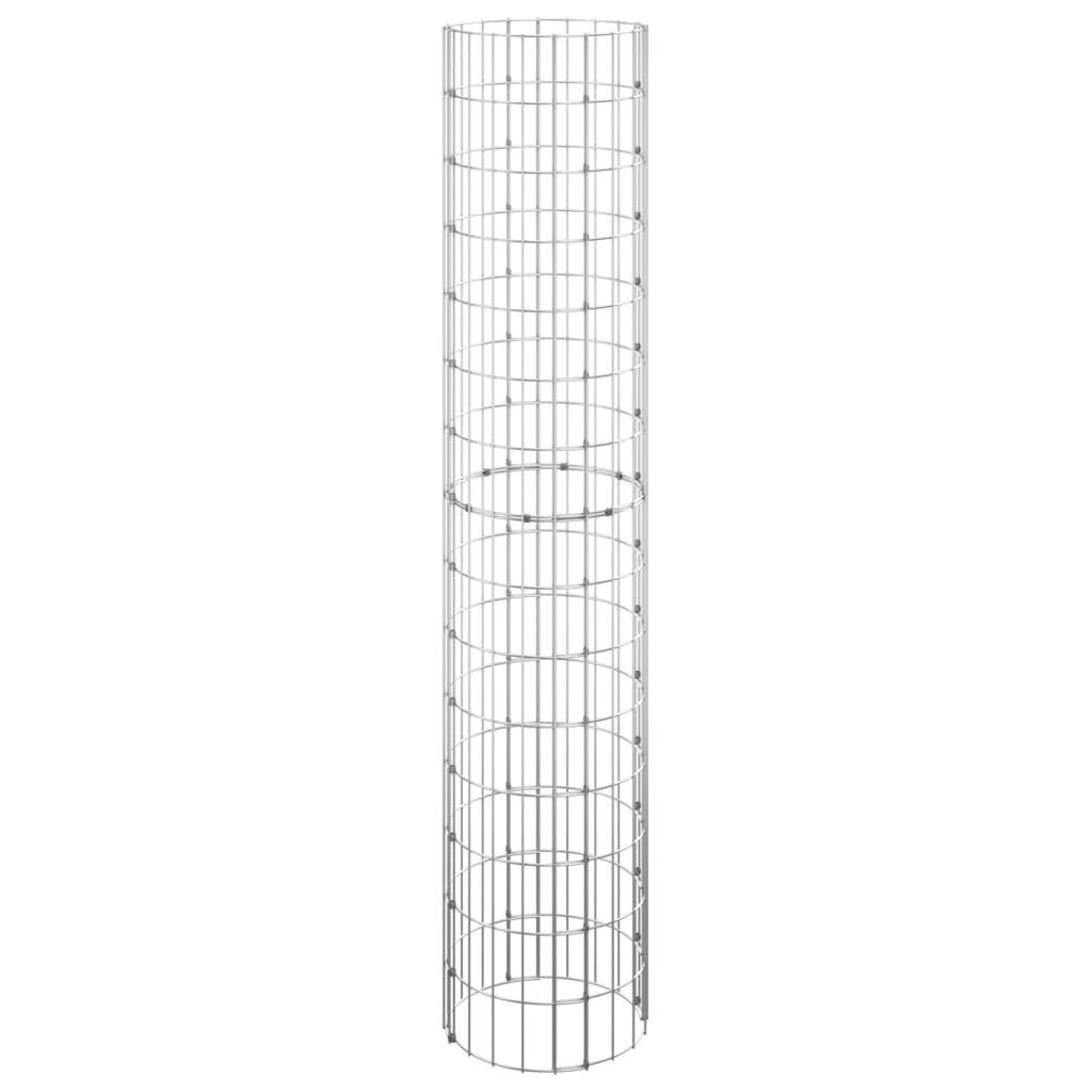 Circular Gabion Raised Bed Galvanised Steel 30x150 cm