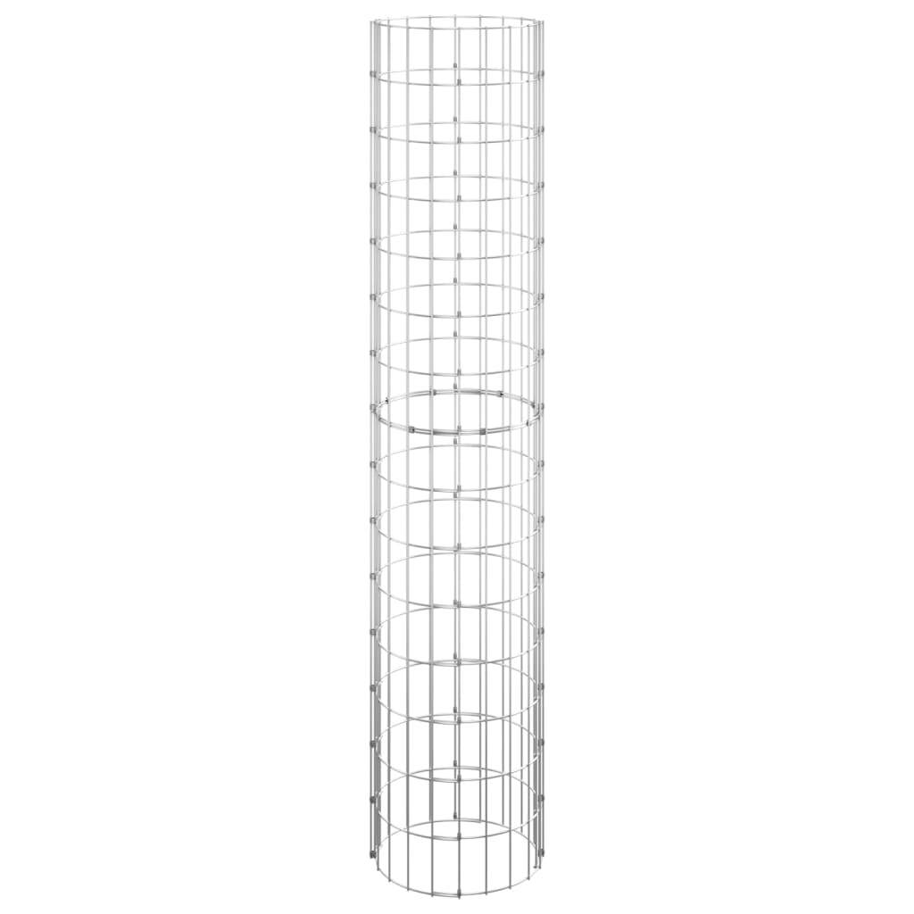 Circular Gabion Raised Bed Galvanised Steel 30x150 cm