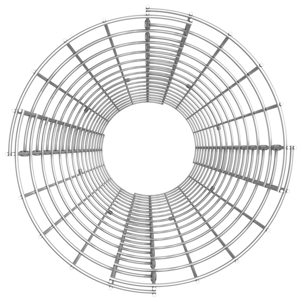 Circular Gabion Raised Bed Galvanised Steel 30x150 cm