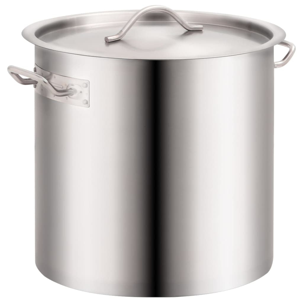 2 Piece Stock Pot Set 71/36 L Stainless Steel